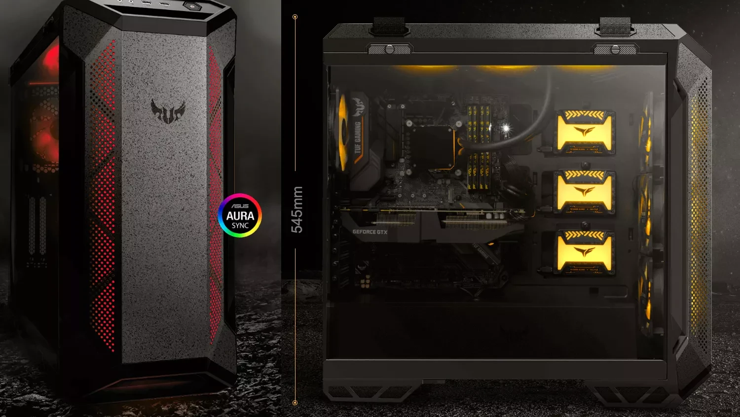 Vỏ Case PC ASUS TUF Gaming GT501 Black - E-ATX - Đen - NEW