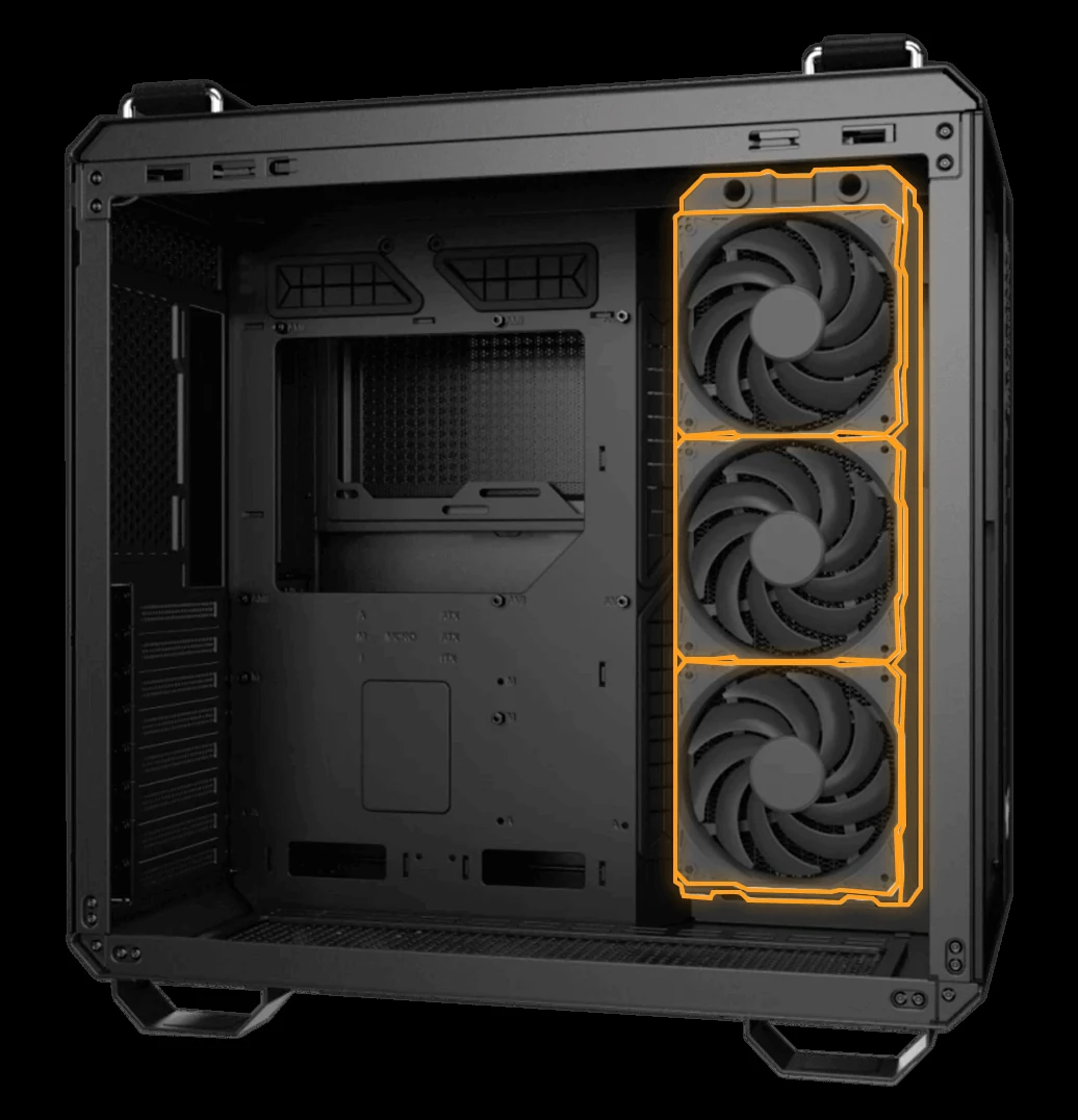 Vỏ Case PC ASUS TUF Gaming GT502 Black - ATX - Đen - NEW