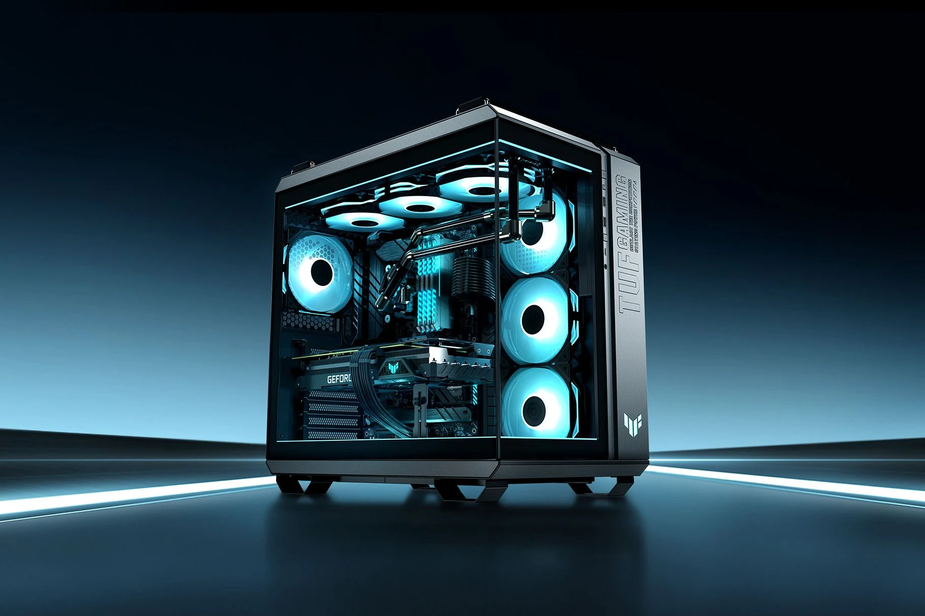 Vỏ Case PC ASUS TUF Gaming GT502 Horizon ARGB Black - ATX - Đen - NEW