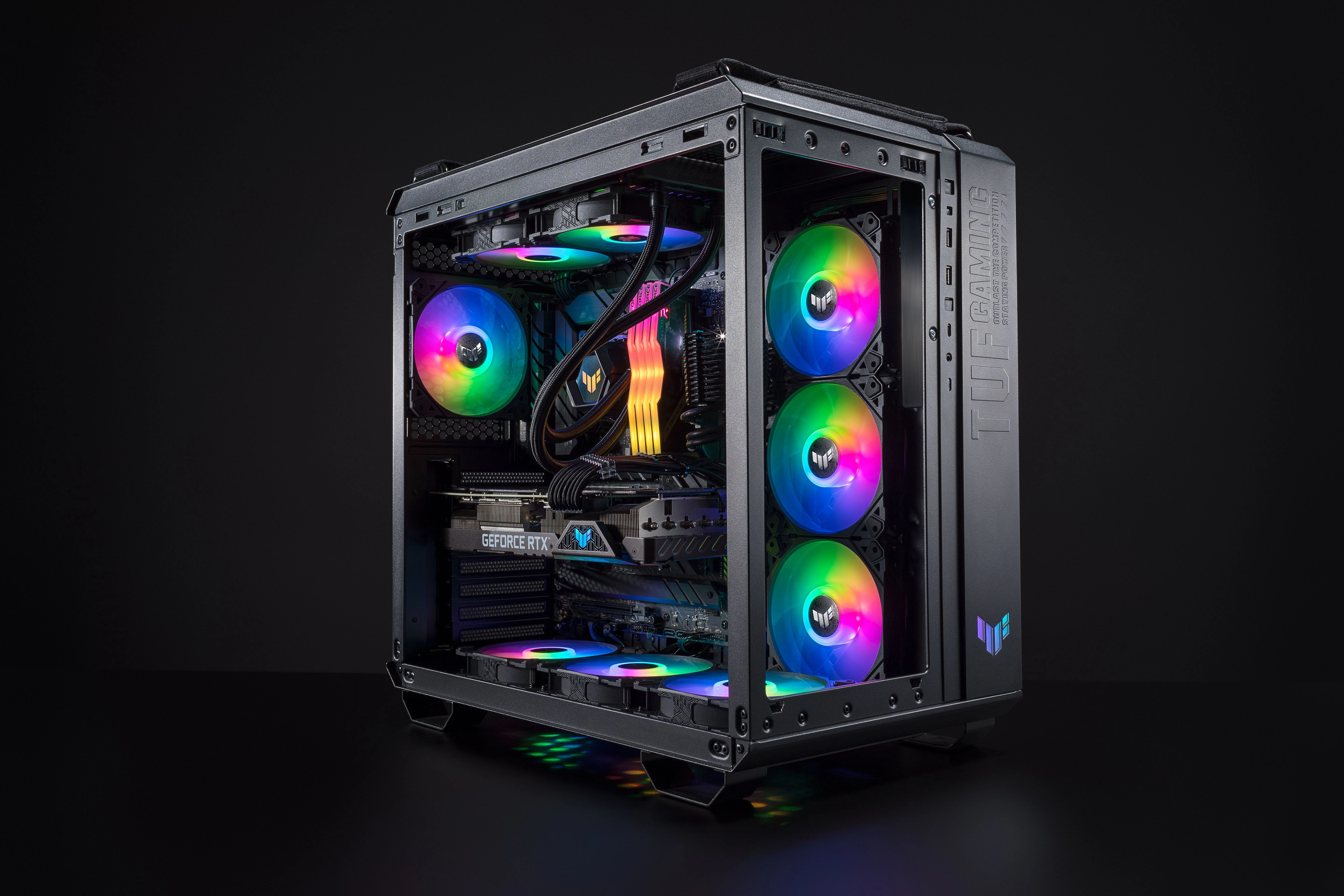 Vỏ Case PC ASUS TUF Gaming GT502 Horizon Black - ATX - Đen - NEW