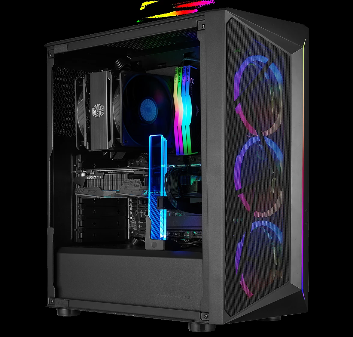 Vỏ Case PC Cooler Master CMP 510 Black - ATX - Đen - NEW