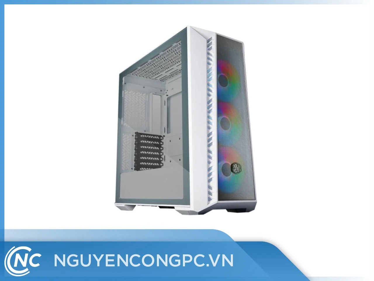 Vỏ Case PC Cooler Master MasterBox 520 White - ATX - Trắng - NEW