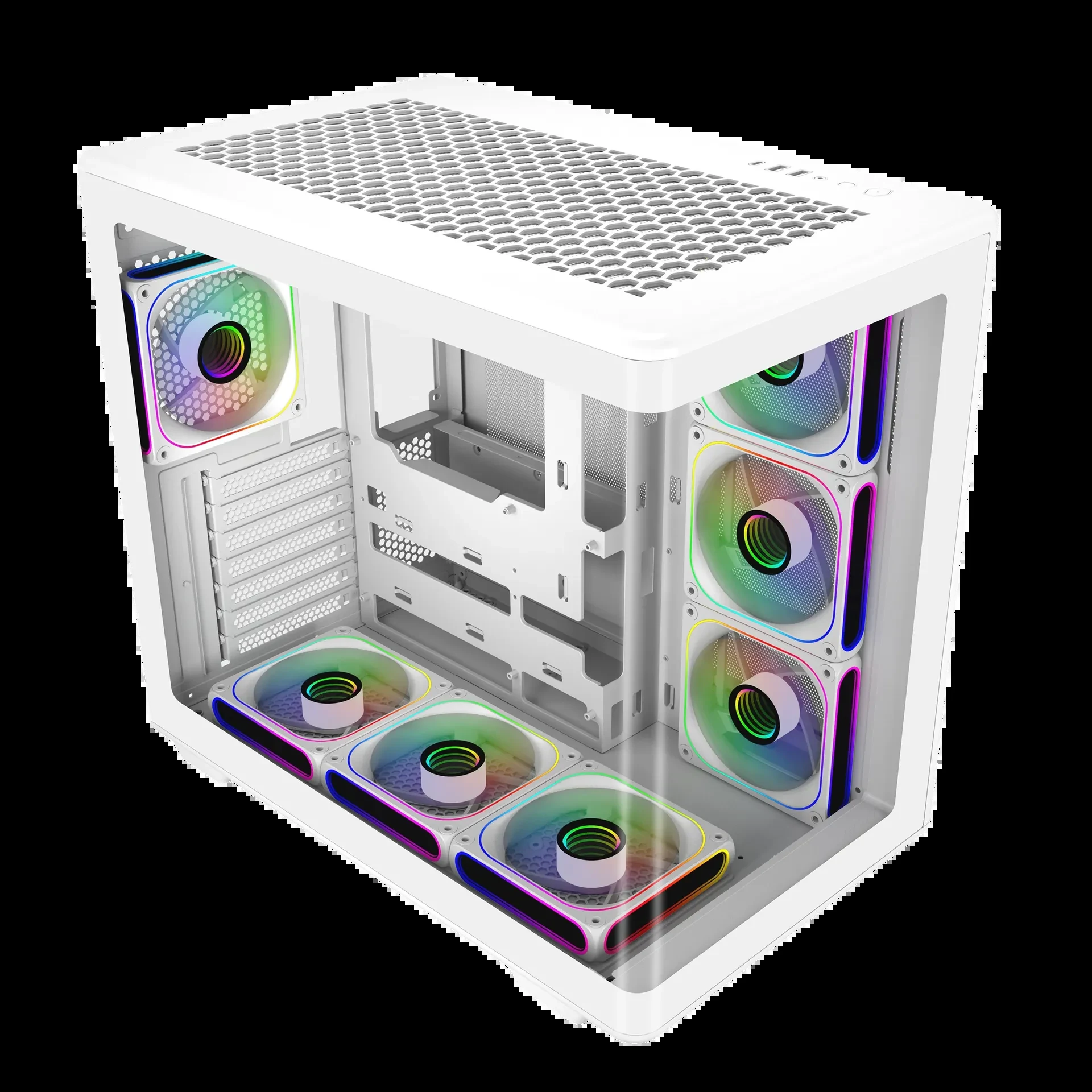 Vỏ Case PC Cooler Master MasterBox 600 White - ATX - Trắng - NEW