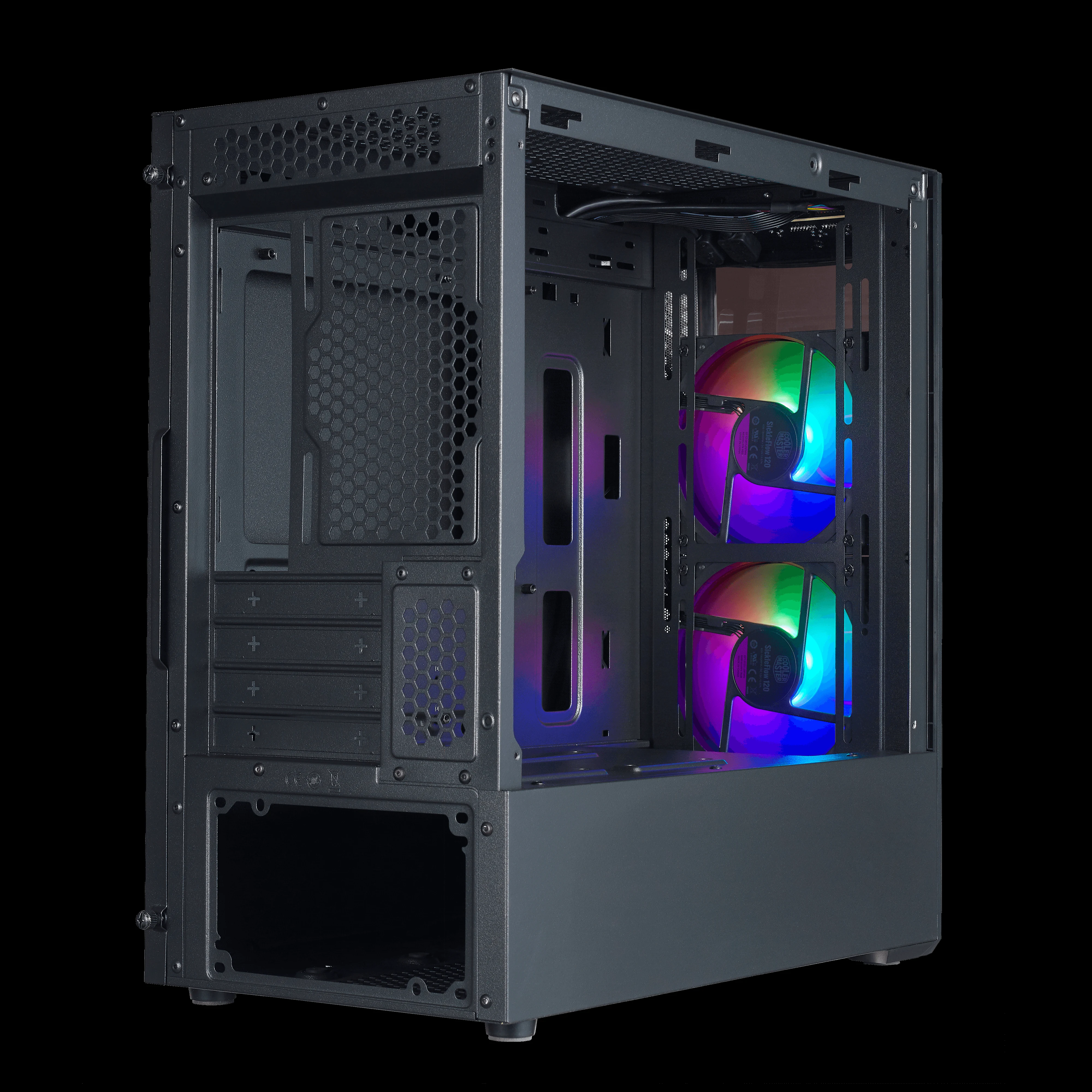 Vỏ Case PC Cooler Master MasterBox MB320L ARGB Black - M-ATX - Đen - NEW