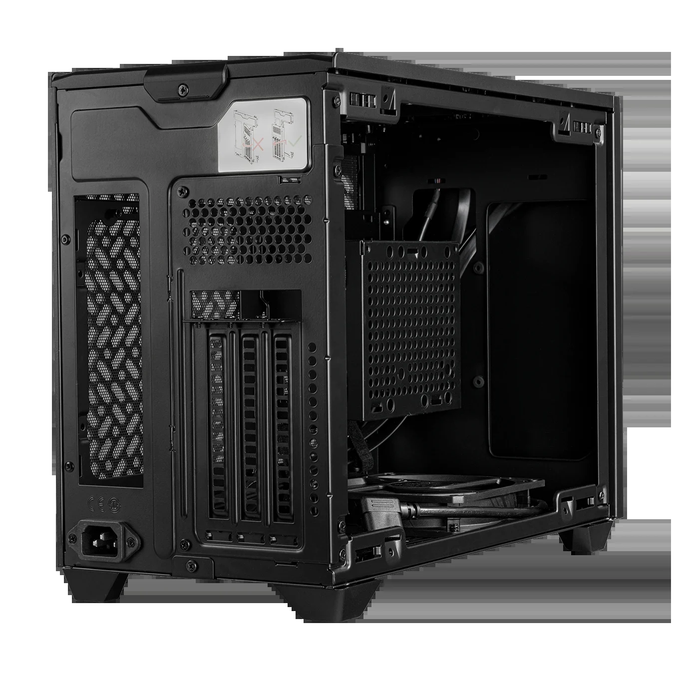 Vỏ Case PC Cooler Master MasterBox NR200P V2 Black - Mini-ITX - Đen - NEW