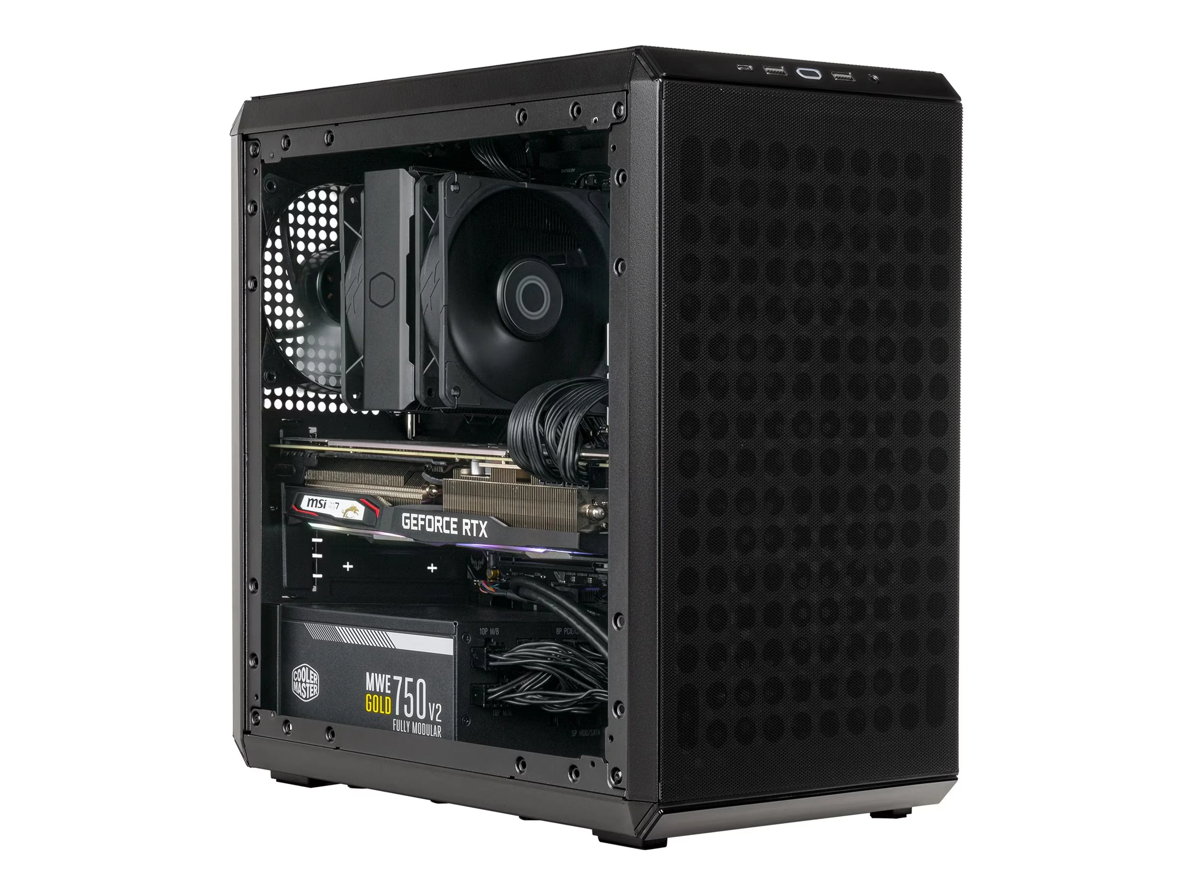 Vỏ Case PC Cooler Master MasterBox Q300L Black - M-ATX - Đen - NEW