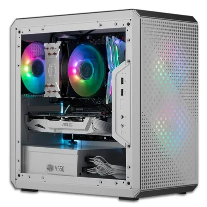 Vỏ Case PC Cooler Master MasterBox Q300L White - M-ATX - Trắng - NEW