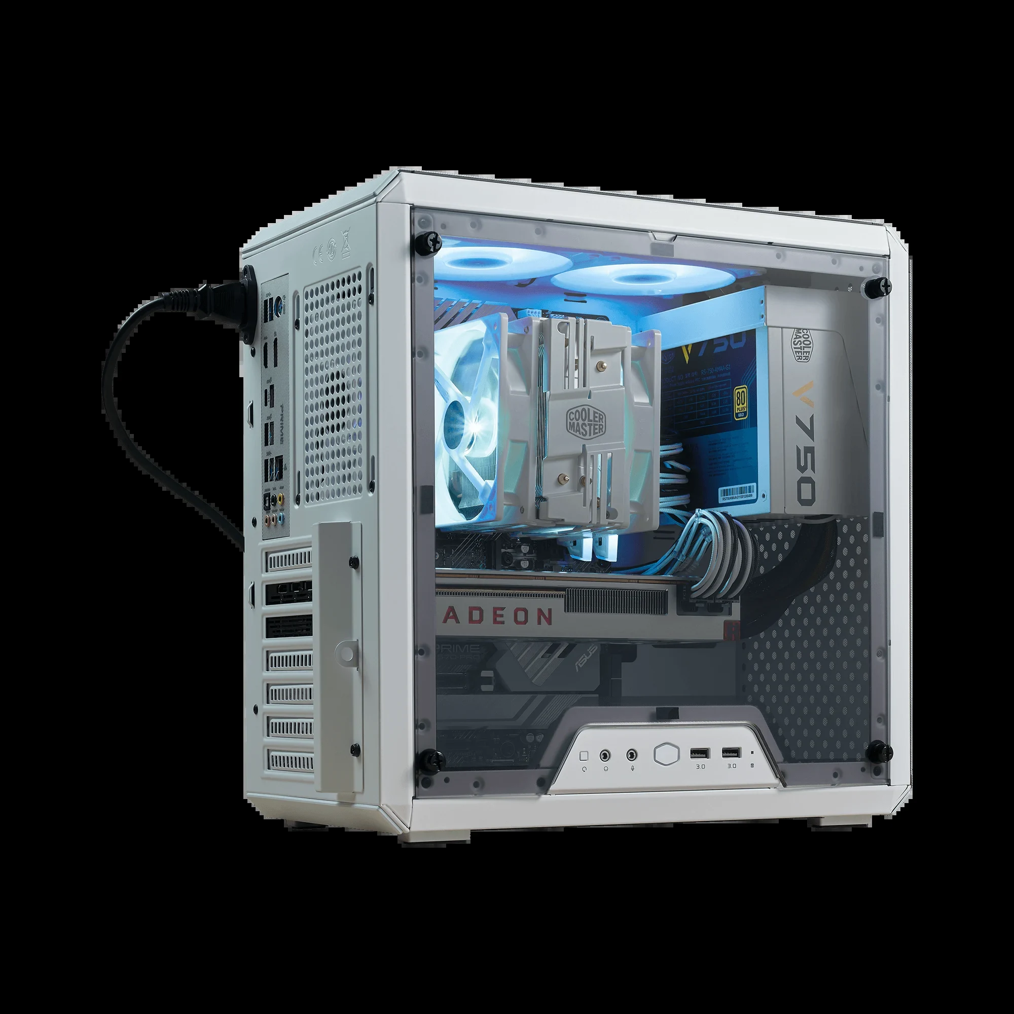 Vỏ Case PC Cooler Master MasterBox Q500L White - ATX - Trắng - NEW