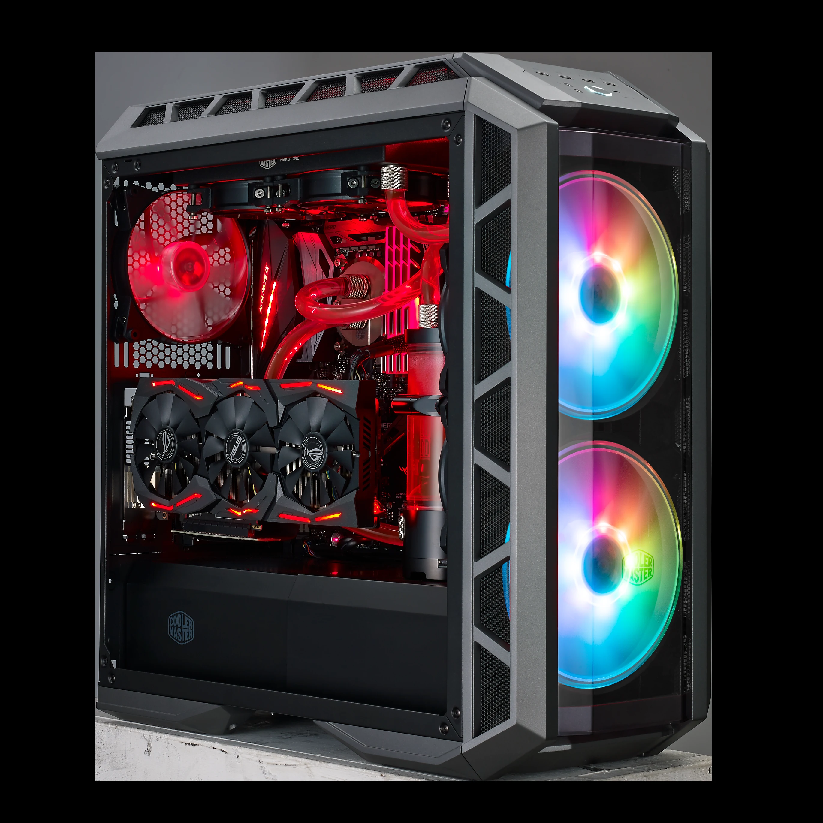 Vỏ Case PC Cooler Master MasterCase H500 ARGB Black - ATX - Đen - NEW