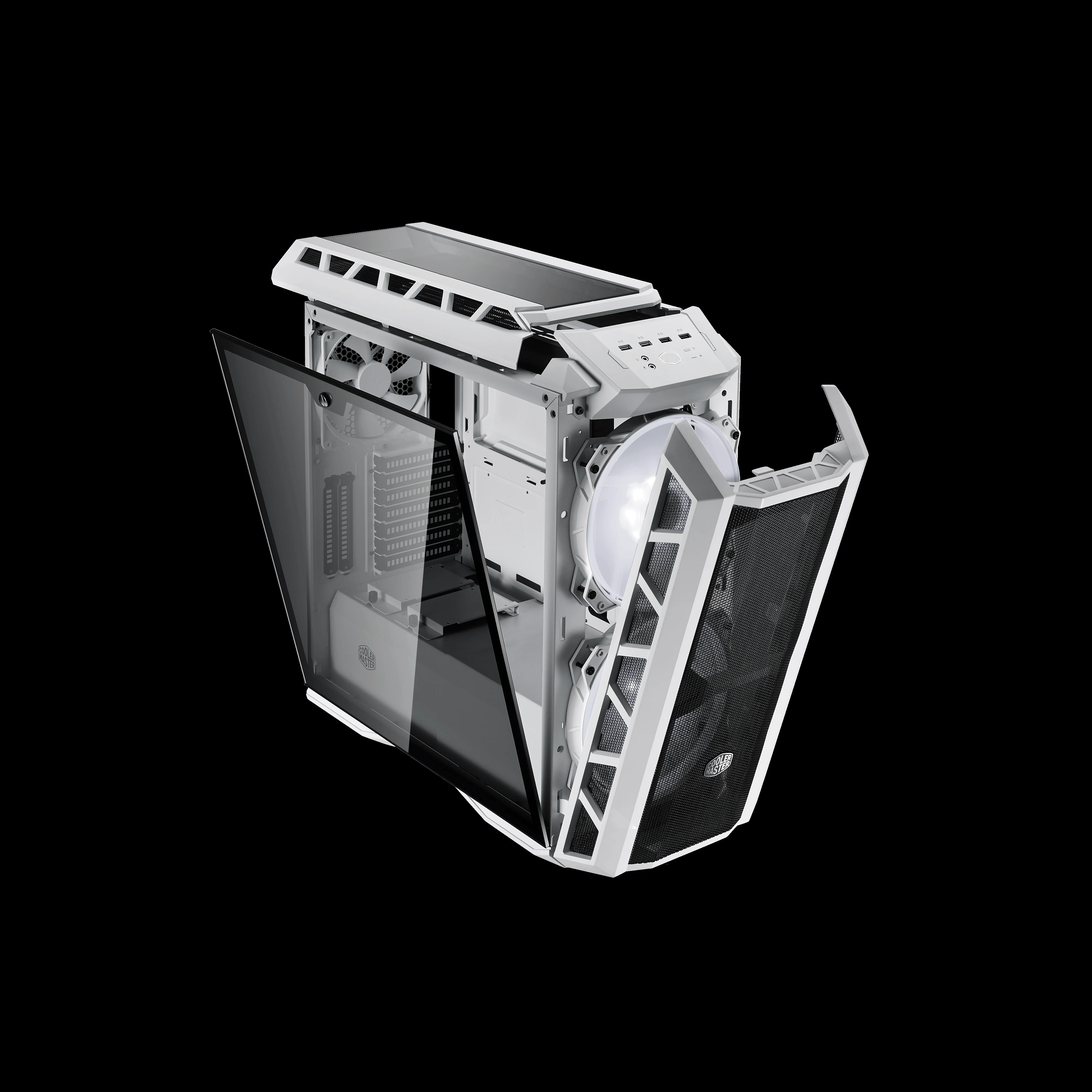 Vỏ Case PC Cooler Master MasterCase H500P Mesh White - ATX - Trắng - NEW