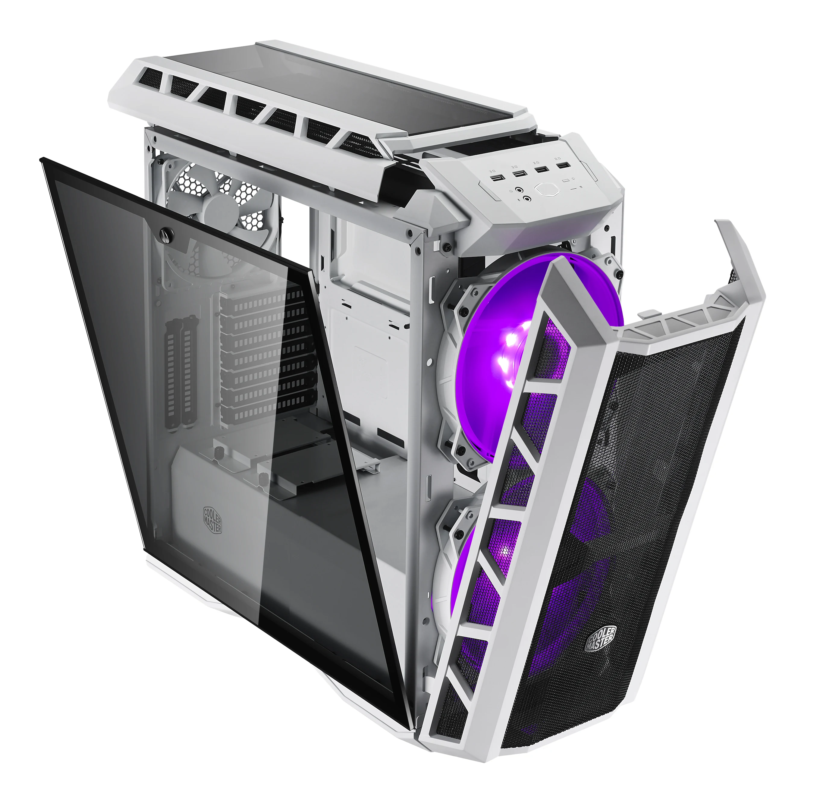 Vỏ Case PC Cooler Master MasterCase H500P Mesh White - ATX - Trắng - NEW