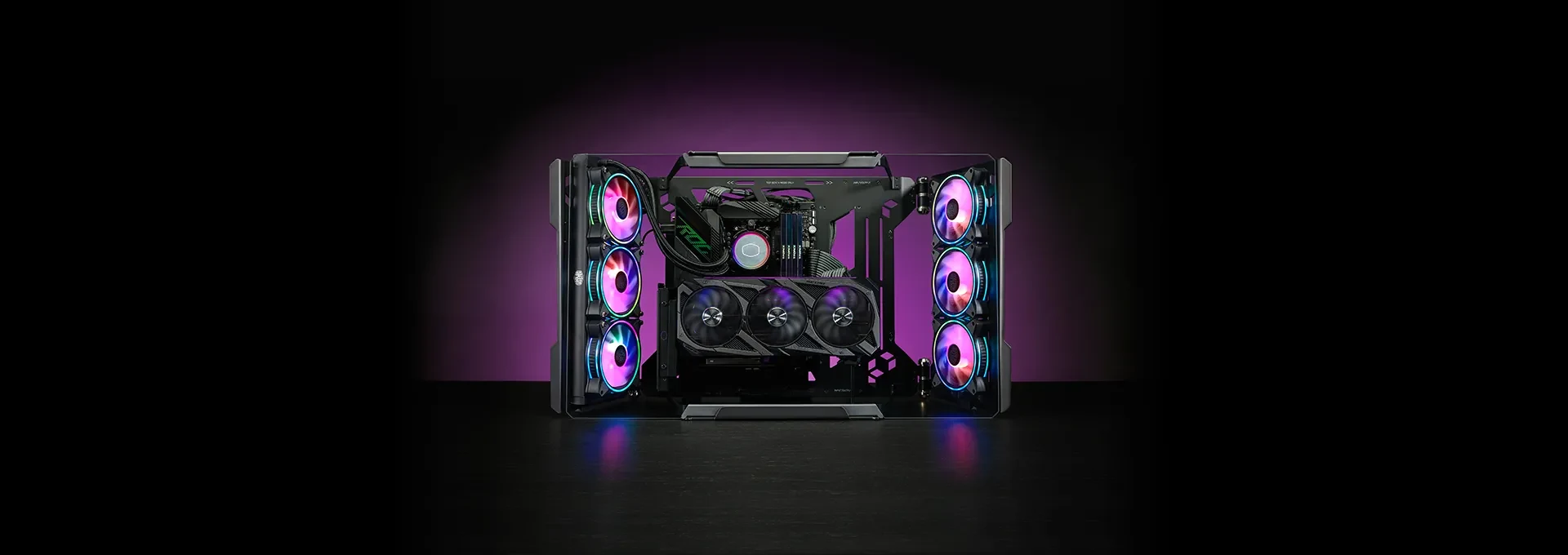 Vỏ Case PC Cooler Master MasterFrame 700 Black - E-ATX - Đen - NEW