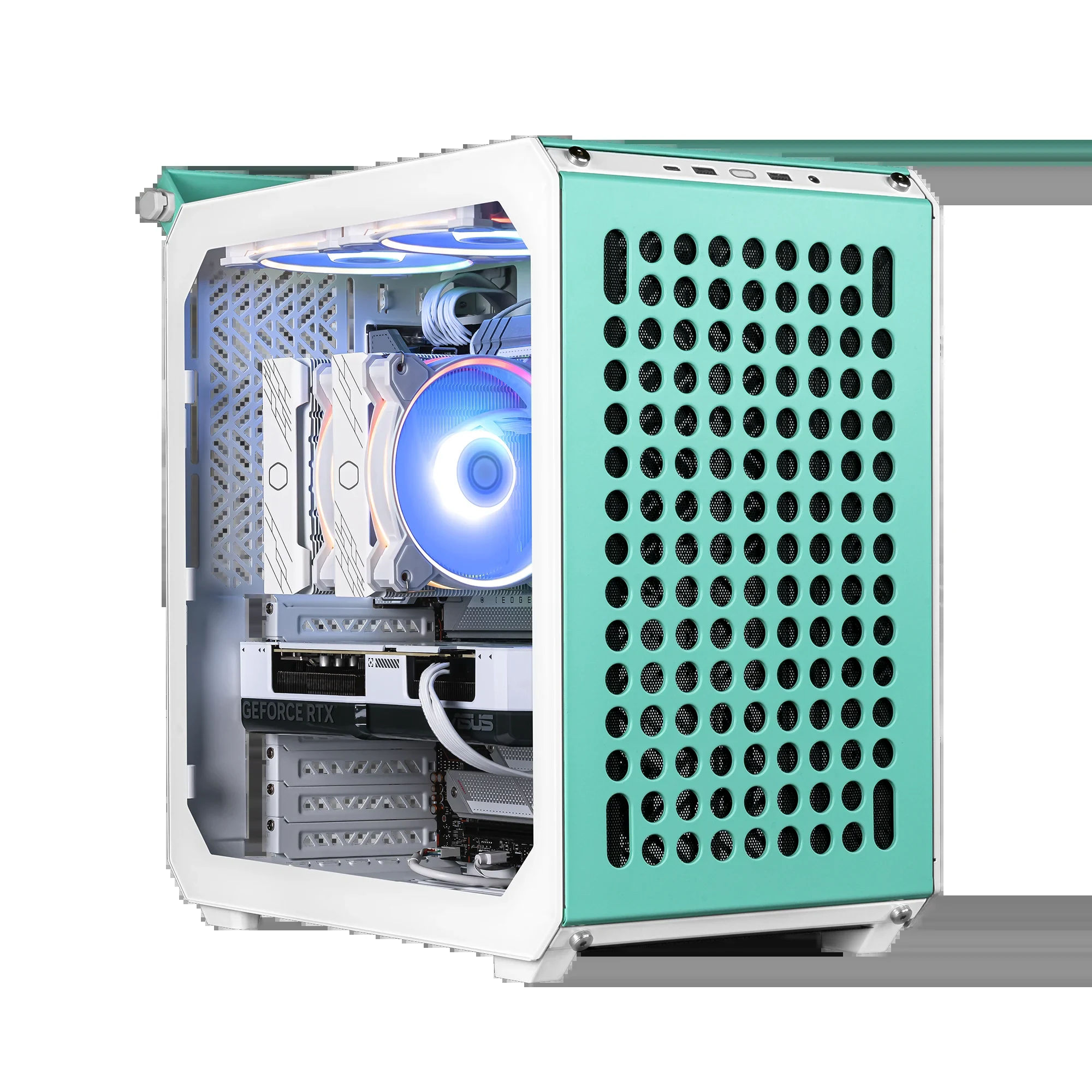Vỏ Case PC Cooler Master QUBE 500 Flatpack Macaron Edition - ATX - Mix màu - NEW