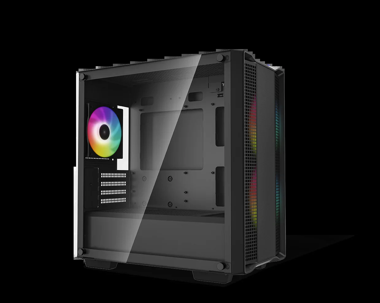 Vỏ Case PC DeepCool CC360 ARGB Black - M-ATX - Đen - NEW