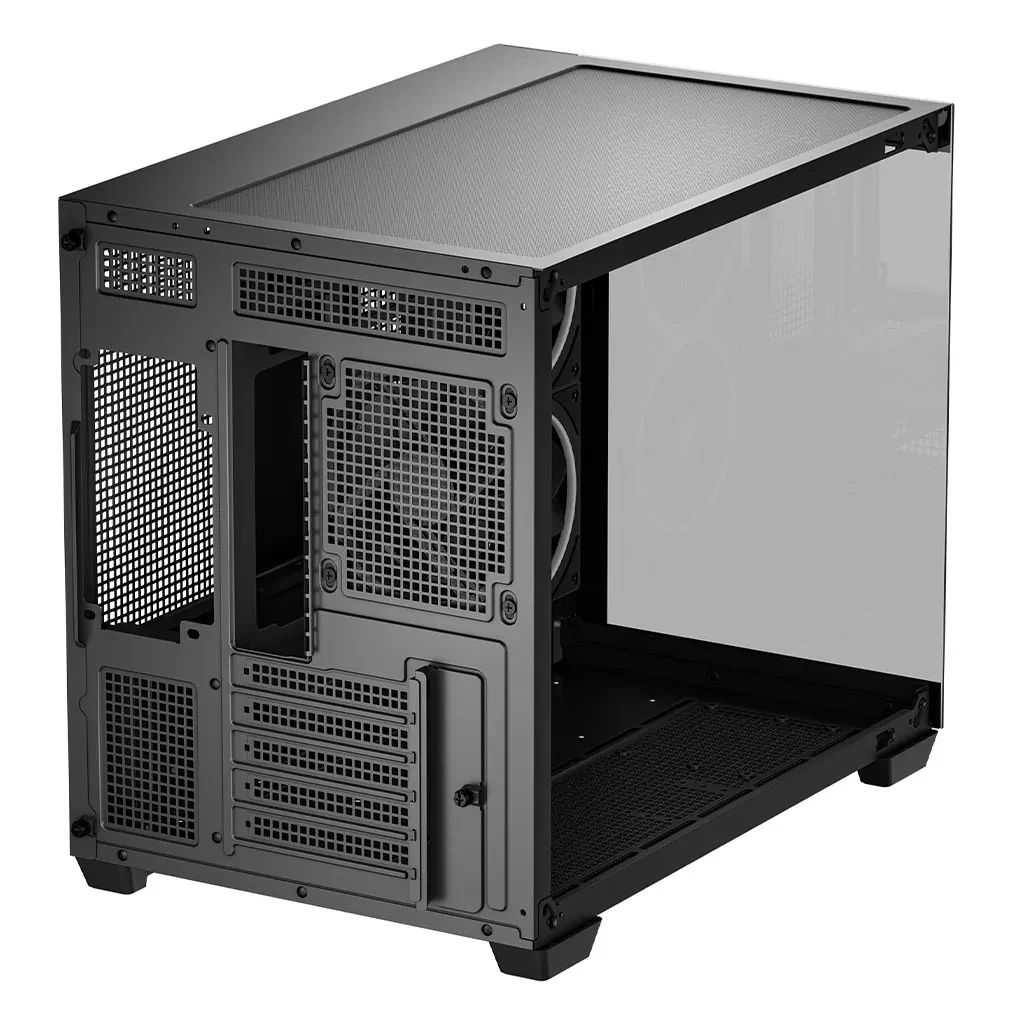 Vỏ Case PC DeepCool CG330 3F Black - M-ATX - Đen - NEW