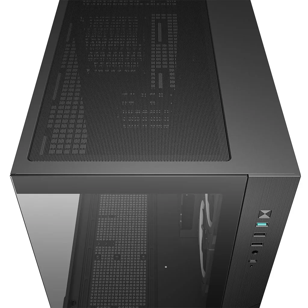 Vỏ Case PC DeepCool CG330 3F Black - M-ATX - Đen - NEW