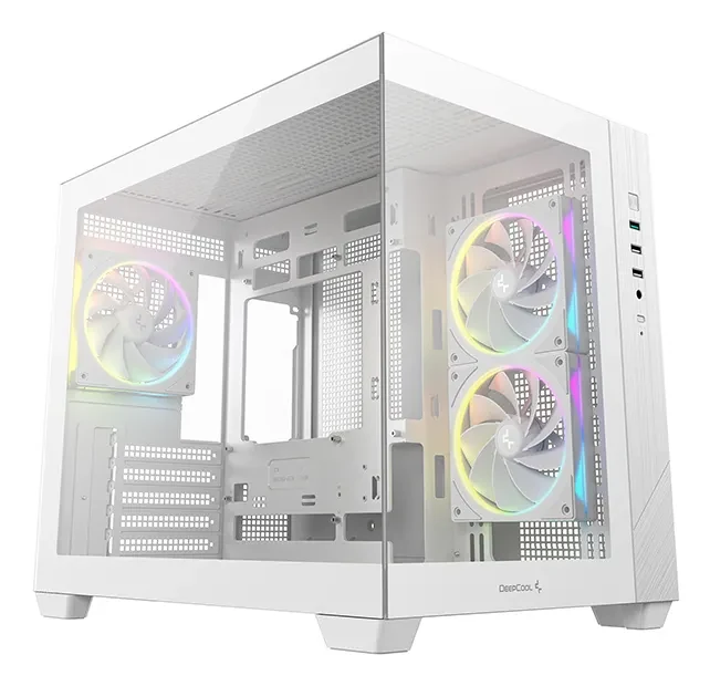 Vỏ Case PC DeepCool CG330 3F White - M-ATX - Trắng - NEW