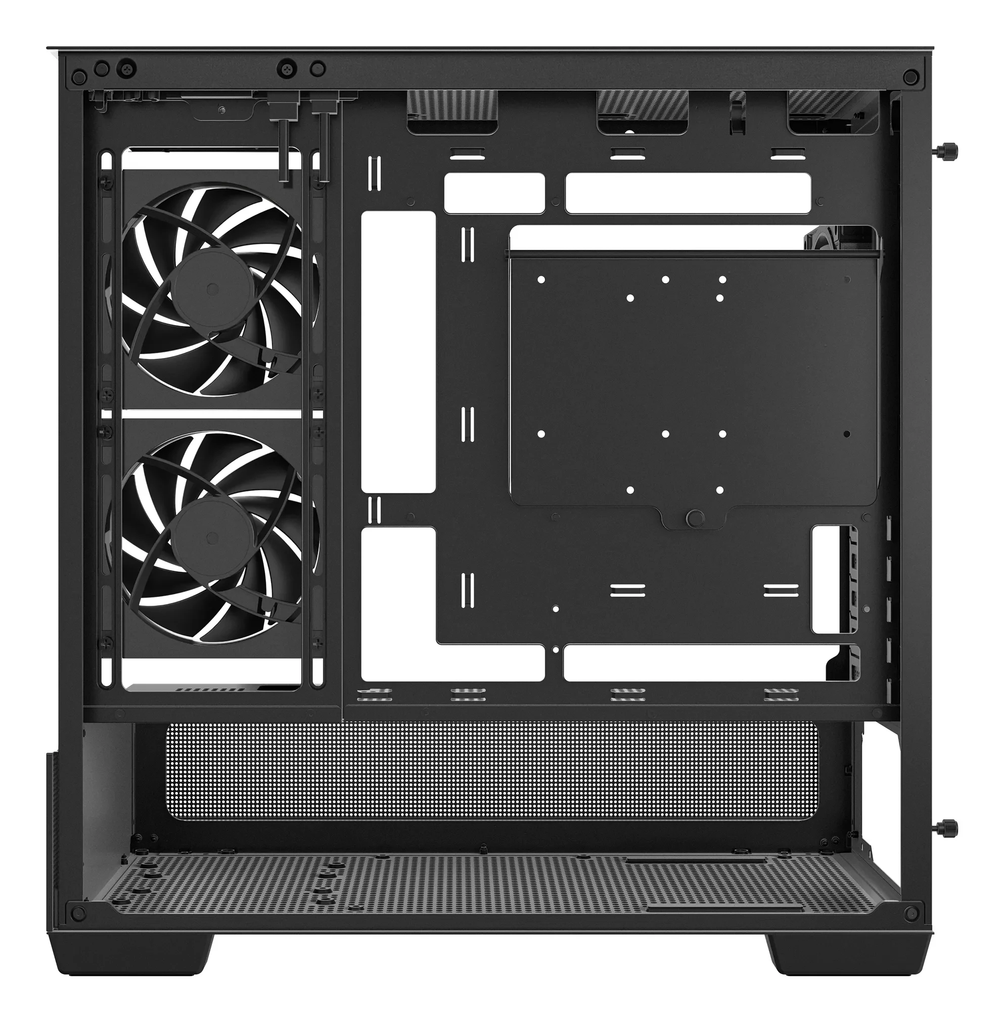 Vỏ Case PC DeepCool CG380 3F Black - M-ATX - Đen - NEW