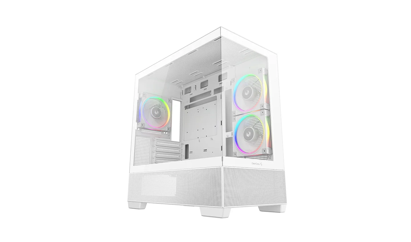 Vỏ Case PC DeepCool CG380 3F White - M-ATX - Trắng - NEW