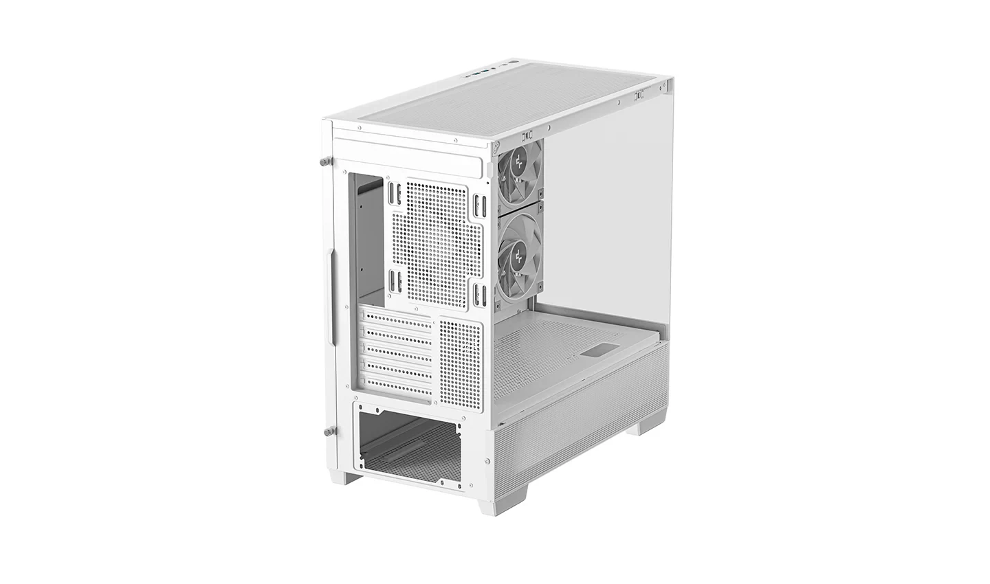 Vỏ Case PC DeepCool CG380 3F White - M-ATX - Trắng - NEW