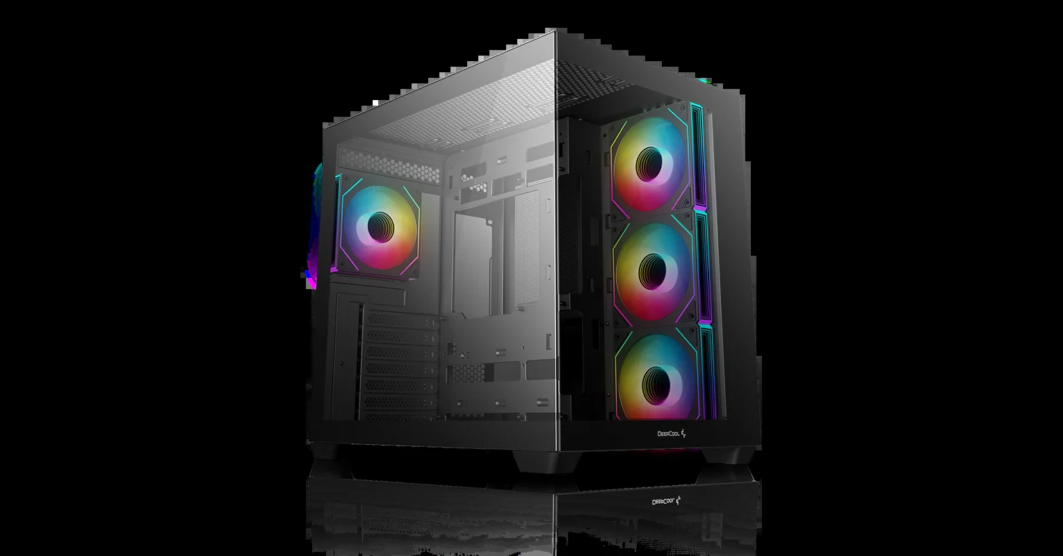 Vỏ Case PC DeepCool CG530 4F Black - ATX - Đen - NEW