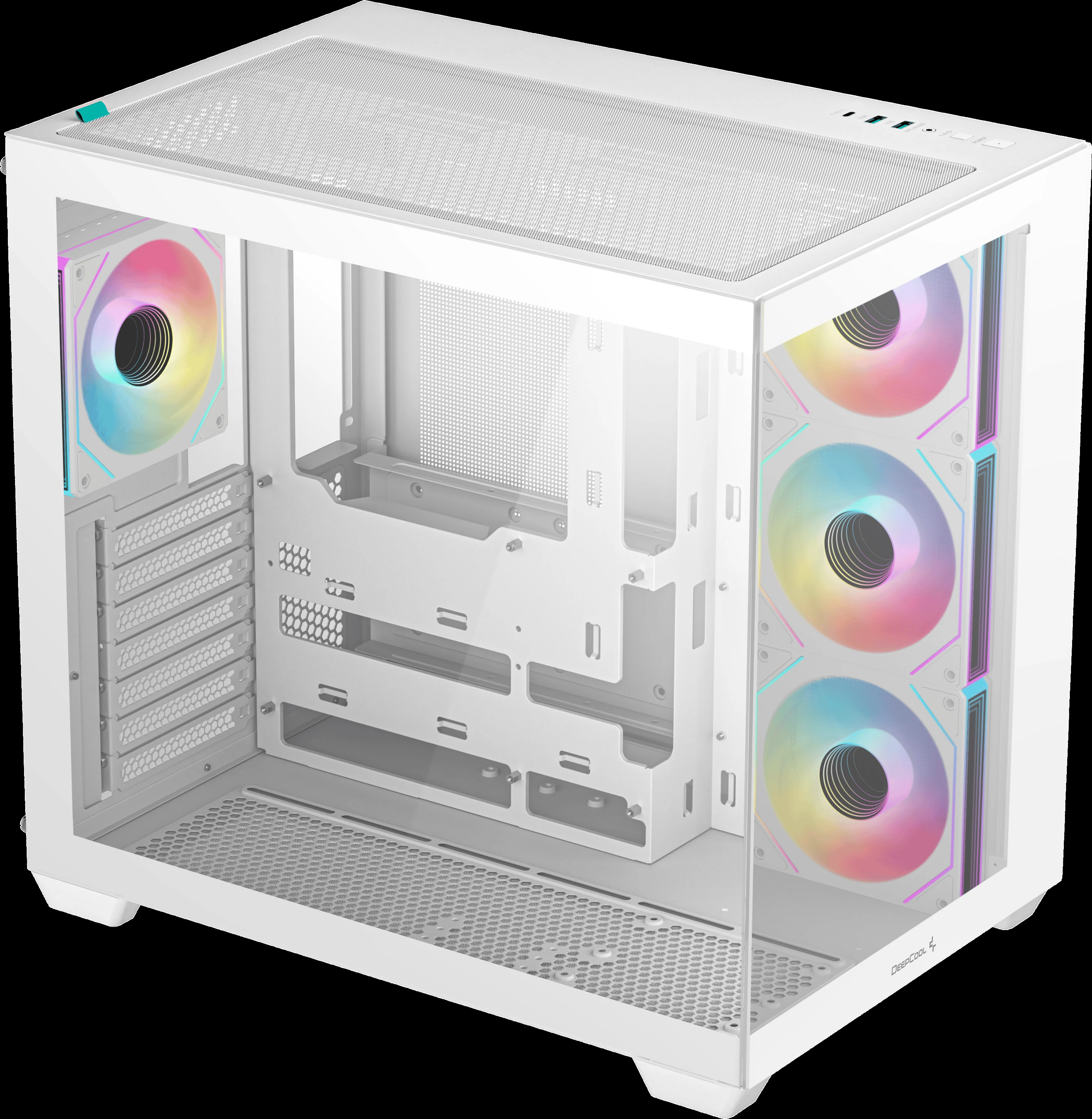 Vỏ Case PC DeepCool CG530 4F White - ATX - Trắng - NEW