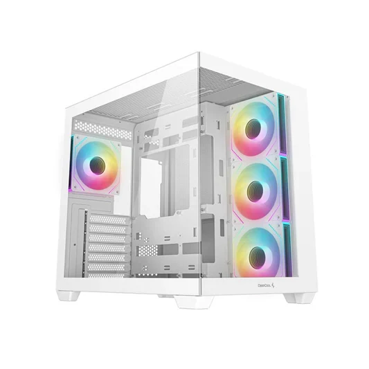 Vỏ Case PC DeepCool CG530 4F White - ATX - Trắng - NEW