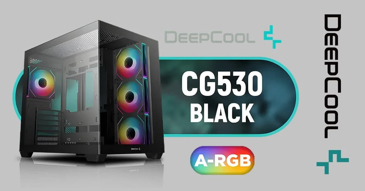Vỏ Case PC DeepCool CG530 Black - ATX - Đen - NEW