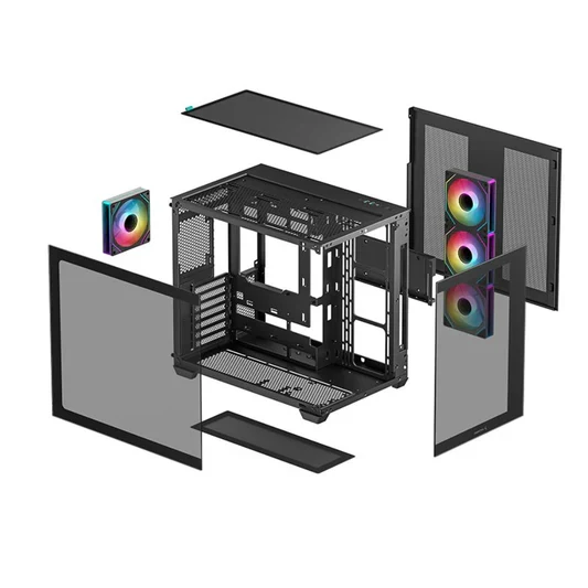 Vỏ Case PC DeepCool CG530 Black - ATX - Đen - NEW