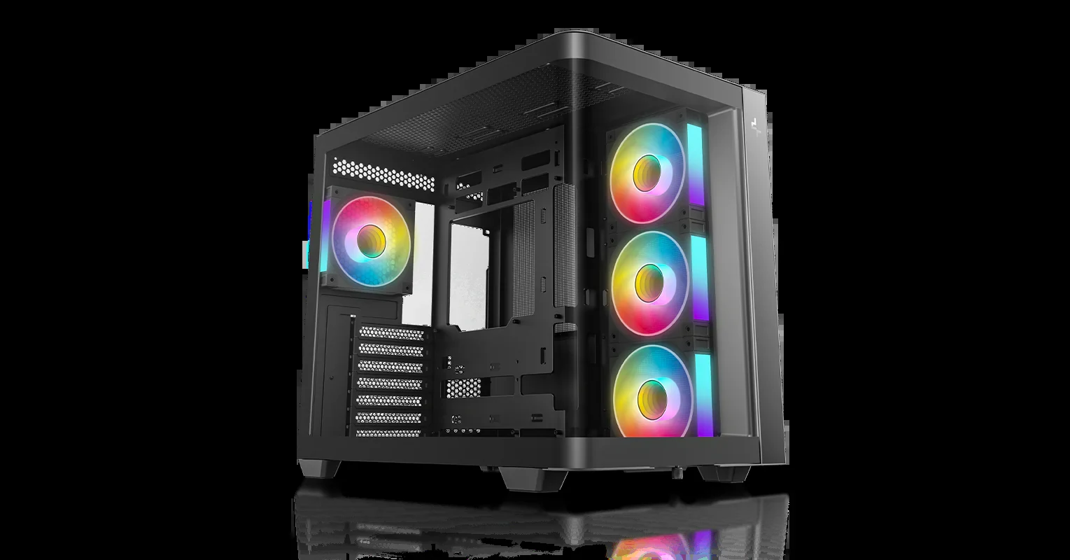 Vỏ Case PC DeepCool CG530U 4F Black - ATX - Đen - NEW