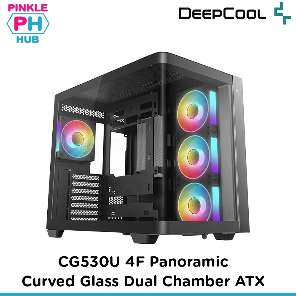 Vỏ Case PC DeepCool CG530U 4F Black - ATX - Đen - NEW