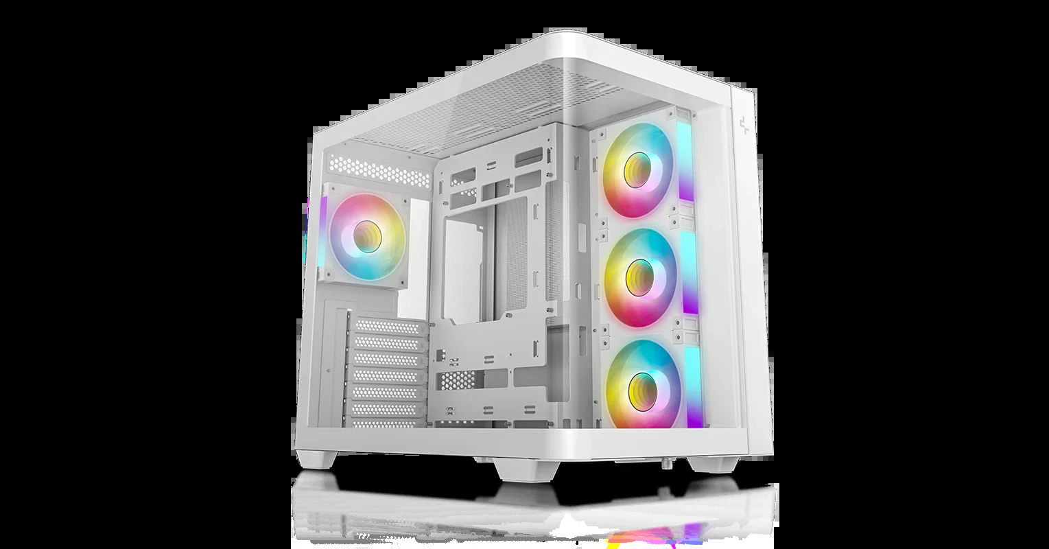 Vỏ Case PC DeepCool CG530U 4F White - ATX - Trắng - NEW