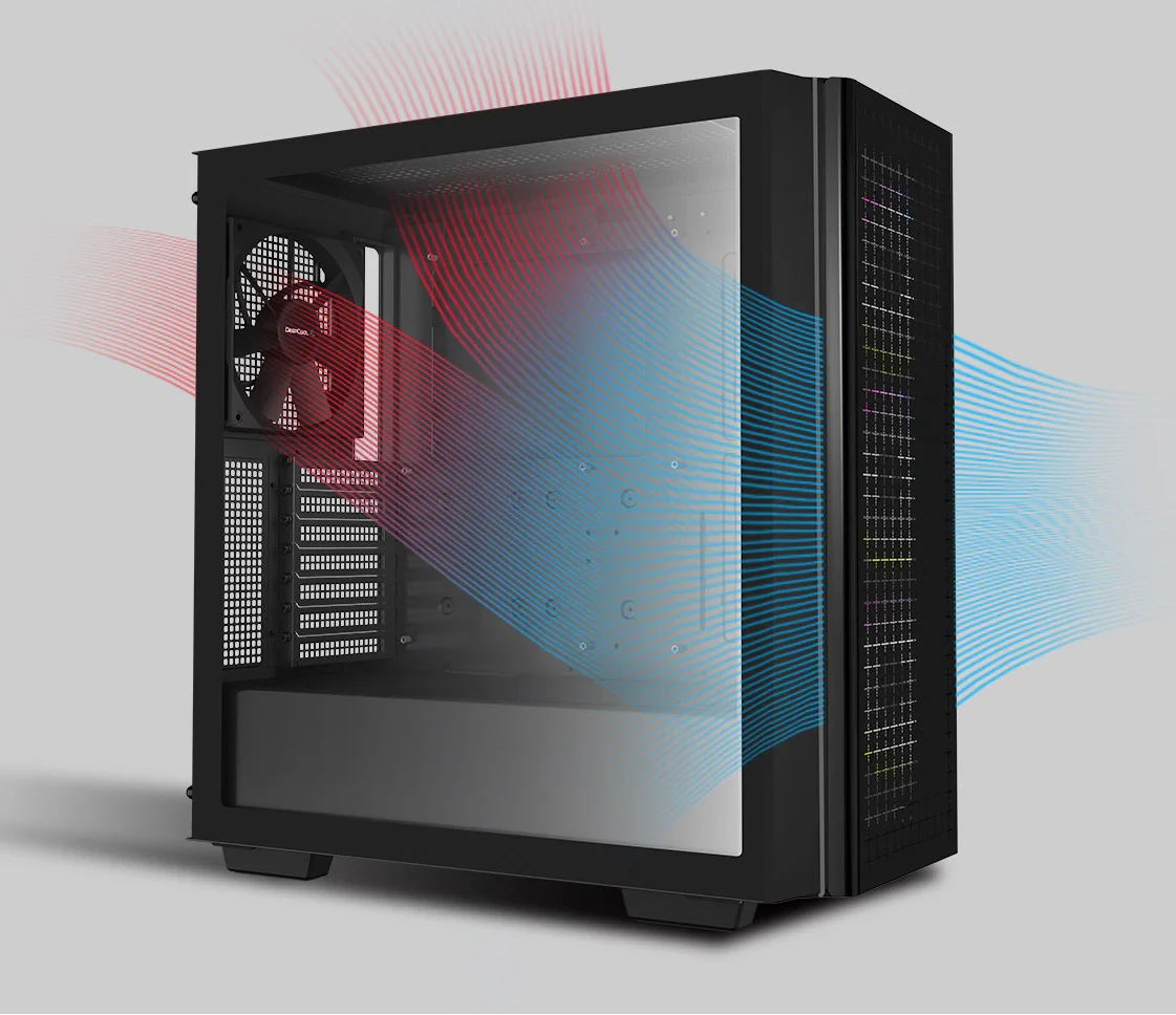 Vỏ Case PC DeepCool CG540 Black - ATX - Đen - NEW