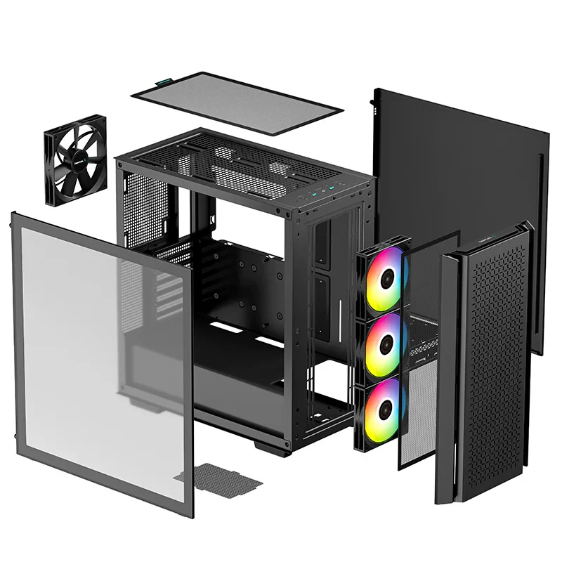 Vỏ Case PC DeepCool CG560 Black - ATX - Đen - NEW