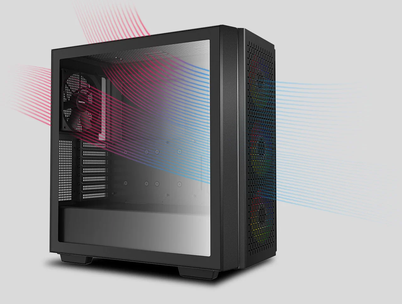 Vỏ Case PC DeepCool CG560 Black - ATX - Đen - NEW