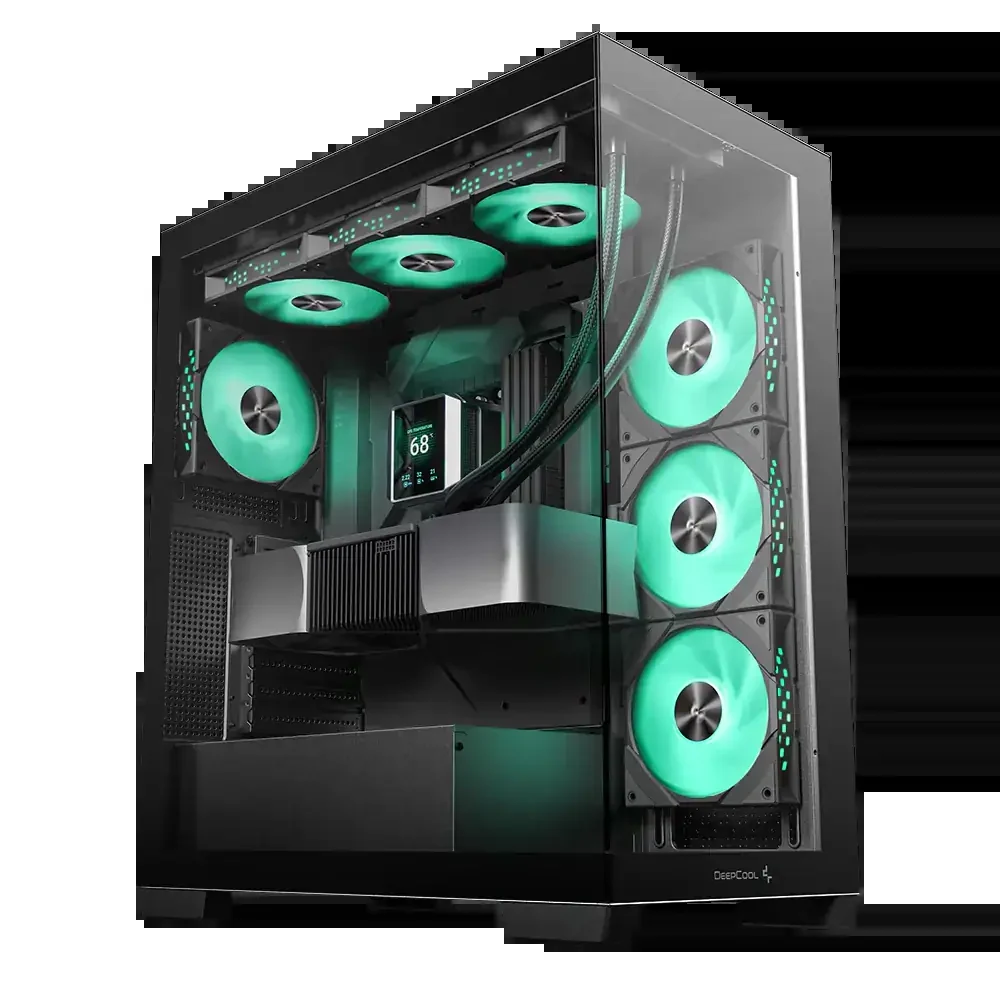 Vỏ Case PC DeepCool CG580 4F Black - ATX - Đen - NEW