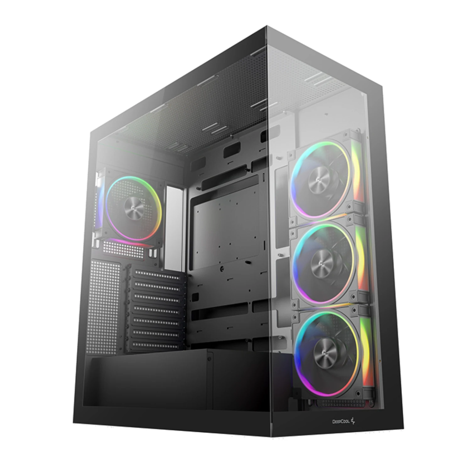Vỏ Case PC DeepCool CG580 4F V2 Black - ATX - Đen - NEW