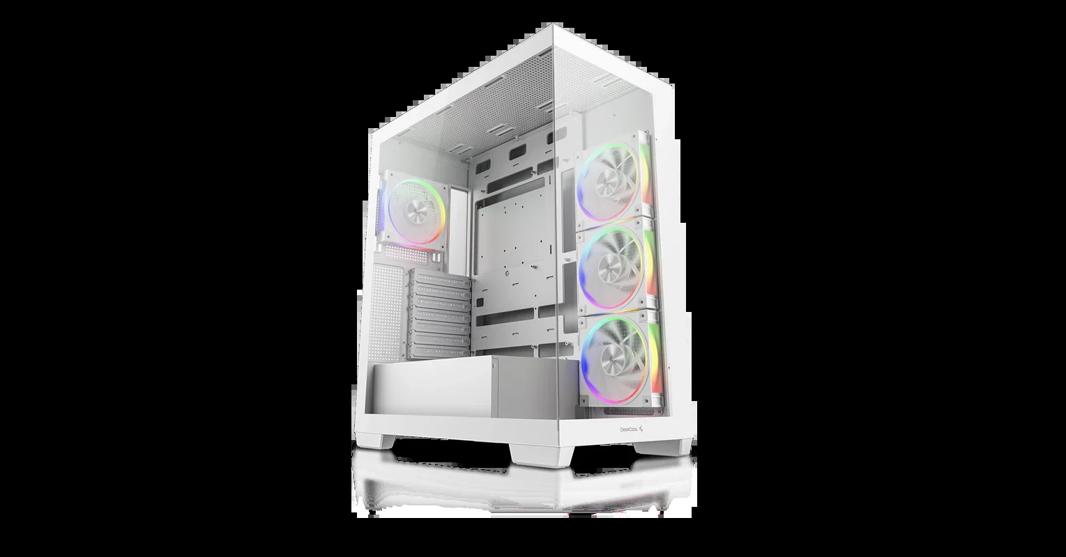 Vỏ Case PC DeepCool CG580 4F V2 White - ATX - Trắng - NEW