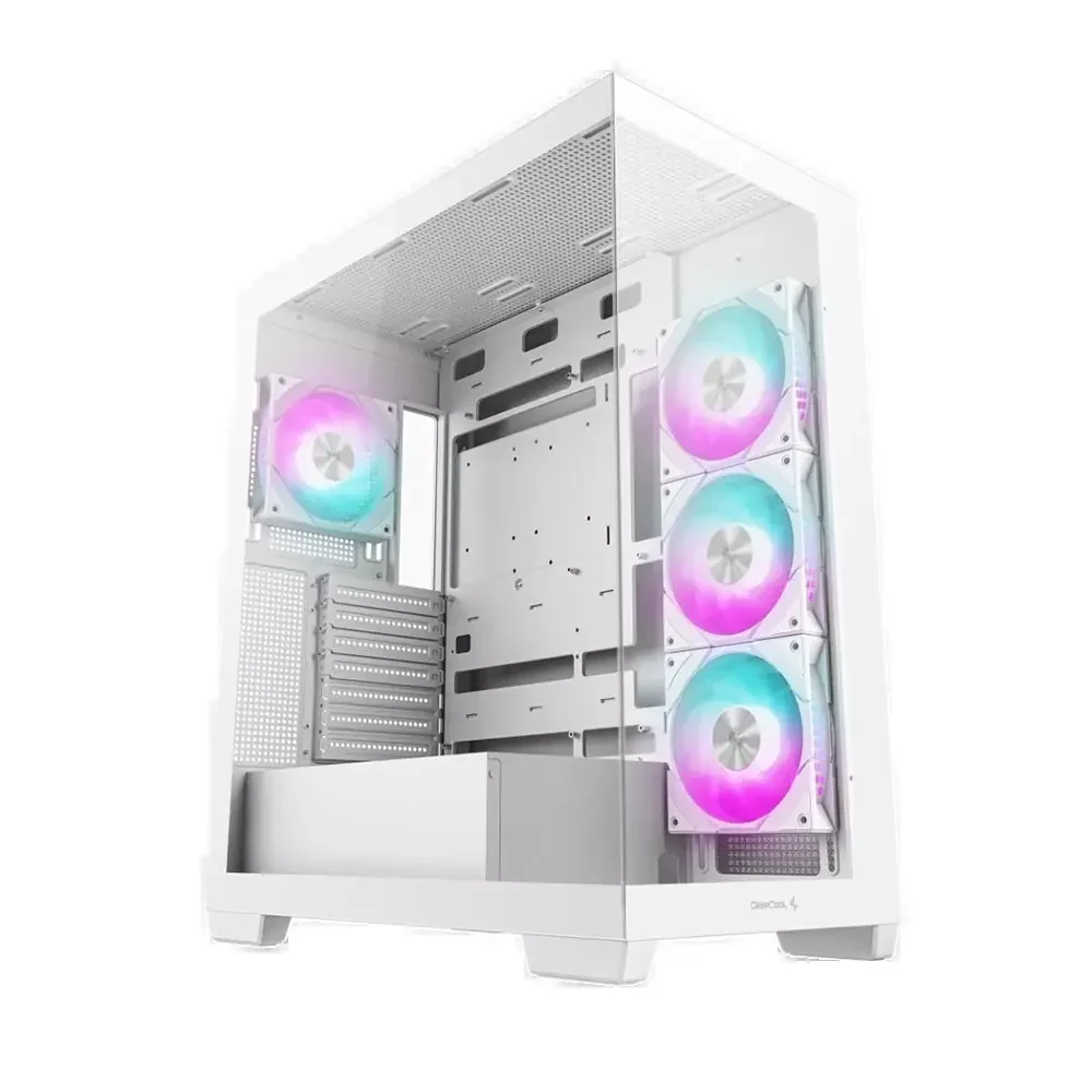 Vỏ Case PC DeepCool CG580 4F White - ATX - Trắng - NEW