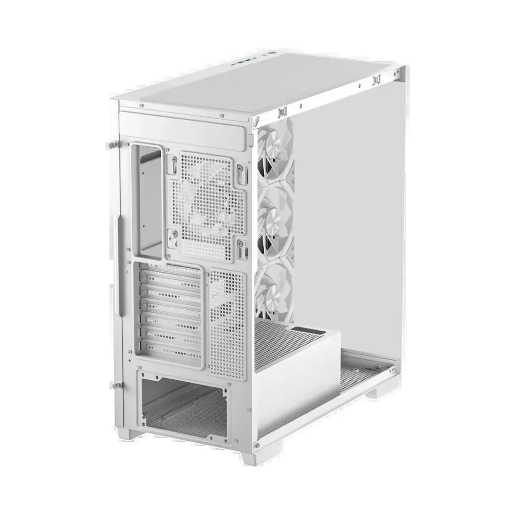 Vỏ Case PC DeepCool CG580 4F White - ATX - Trắng - NEW