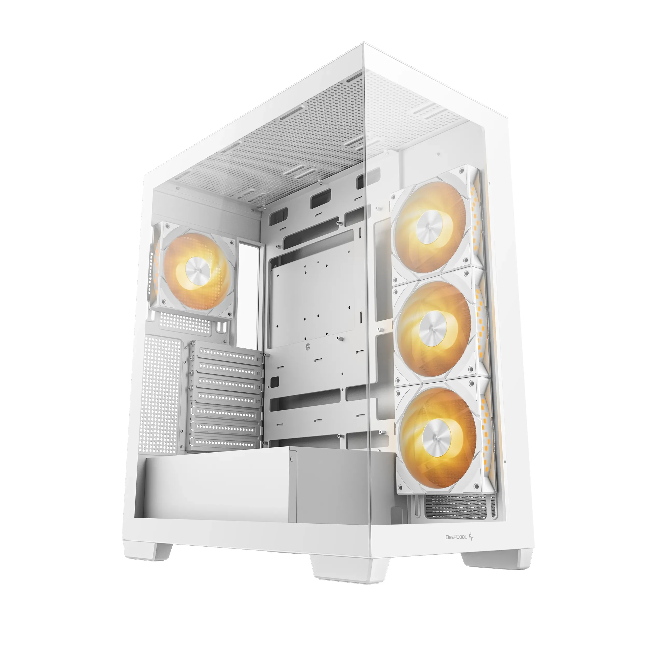 Vỏ Case PC DeepCool CG580 4F White - ATX - Trắng - NEW