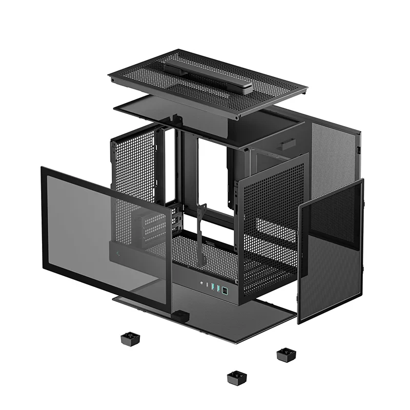 Vỏ Case PC DeepCool CH160 Digital Black - Mini-ITX - Đen - NEW