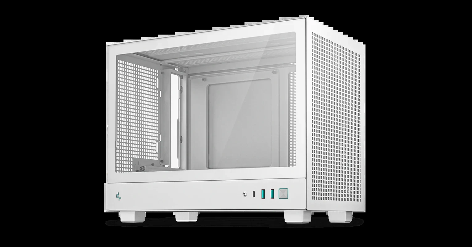 Vỏ Case PC DeepCool CH160 Plus White - Mini-ITX - Trắng - NEW