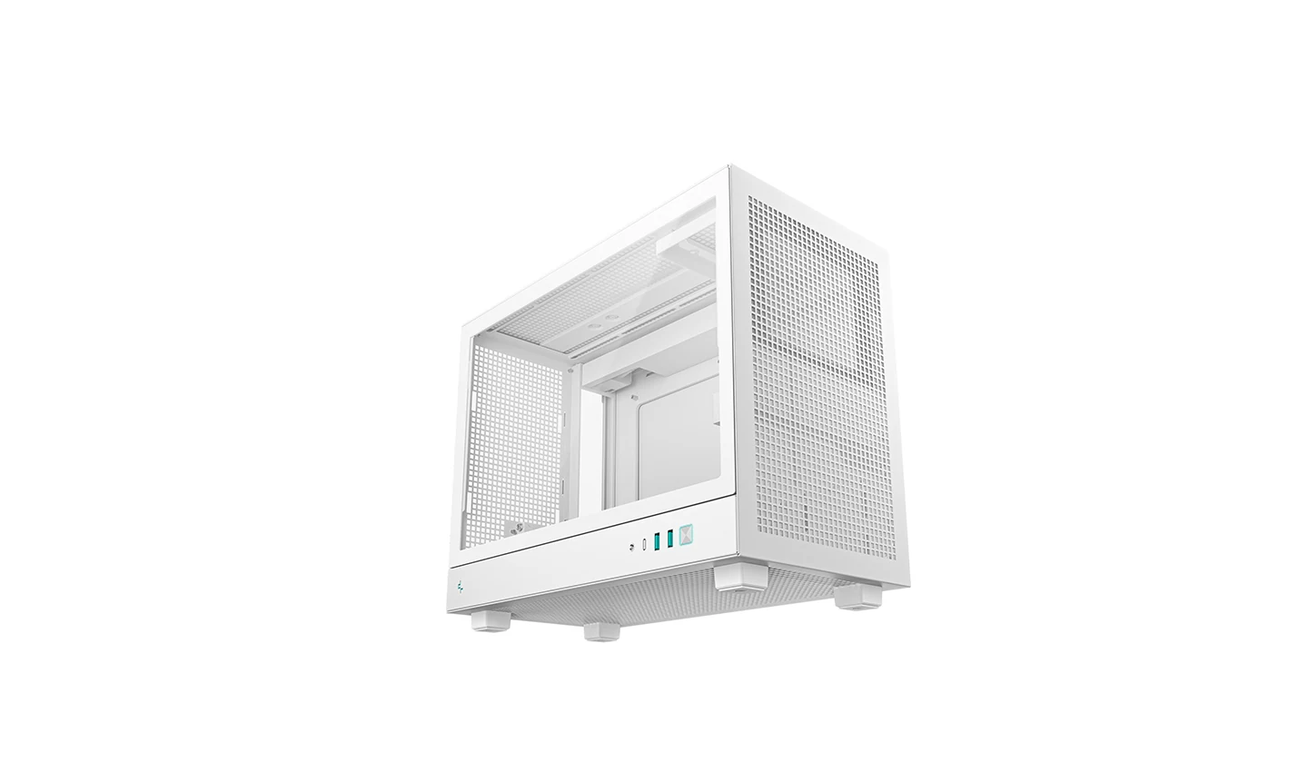 Vỏ Case PC DeepCool CH160 Plus White - Mini-ITX - Trắng - NEW