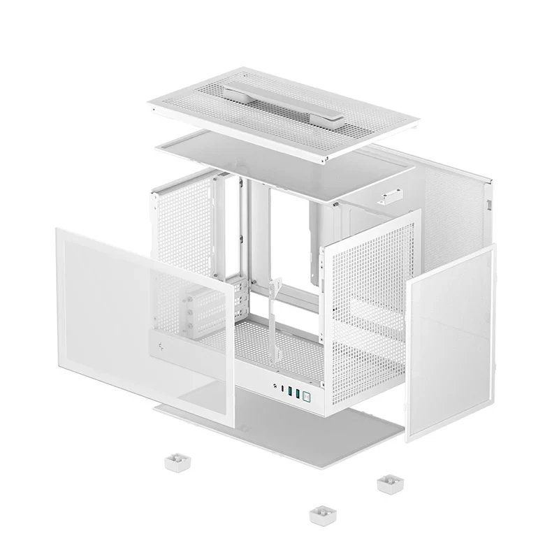 Vỏ Case PC DeepCool CH160 White - Mini-ITX - Trắng - NEW
