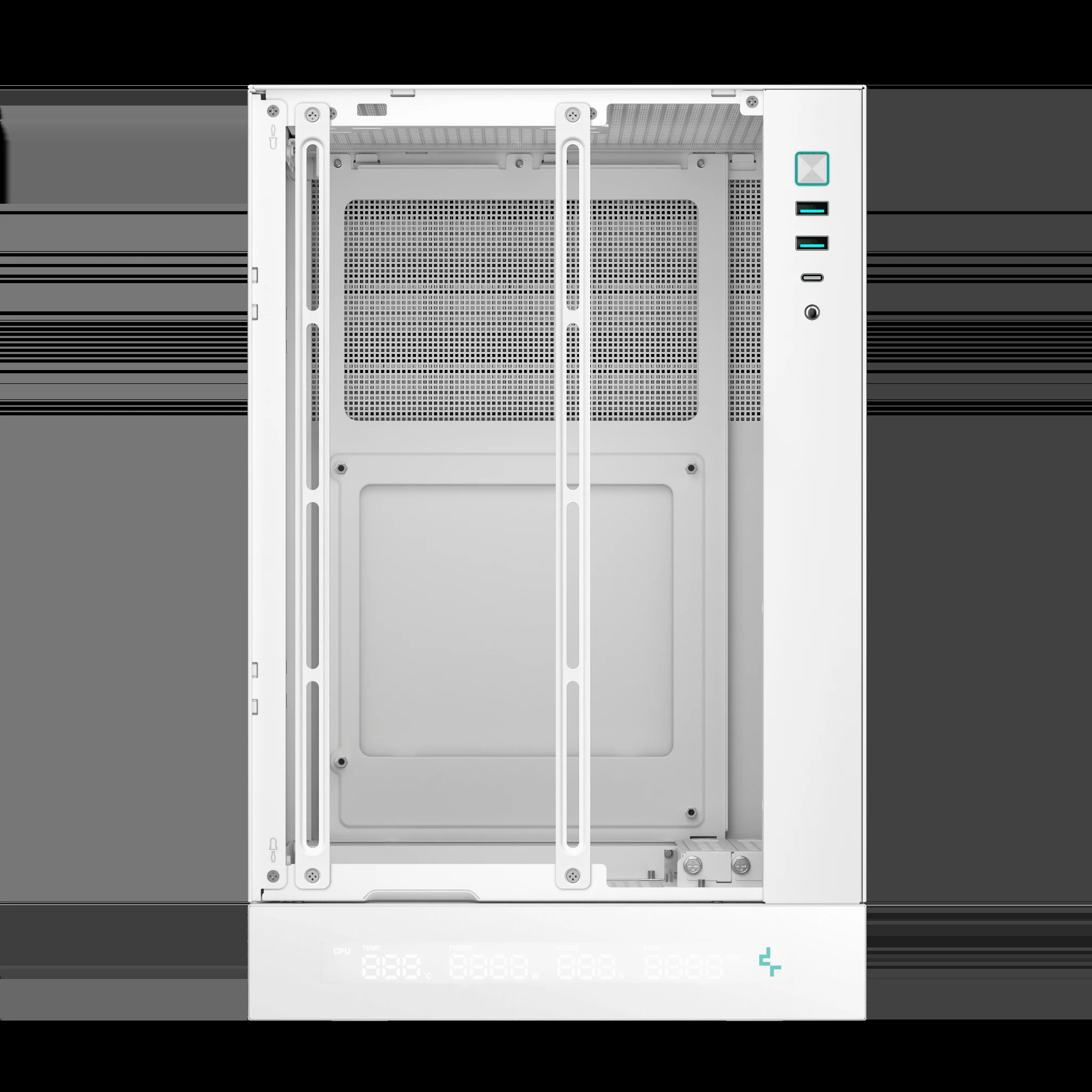 Vỏ Case PC DeepCool CH170 Digital White - Mini-ITX - Trắng - NEW