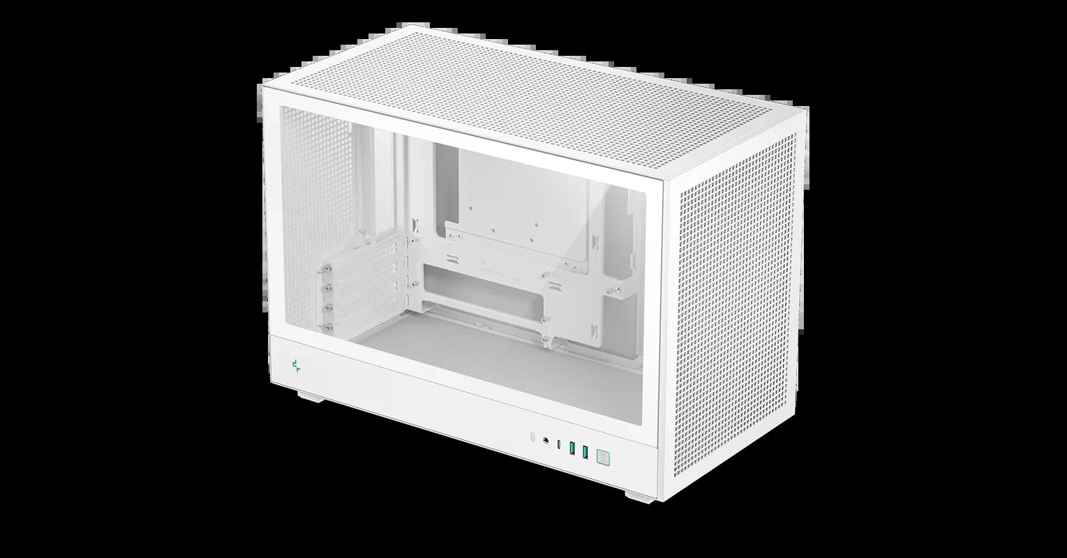 Vỏ Case PC DeepCool CH260 White - M-ATX - Trắng - NEW