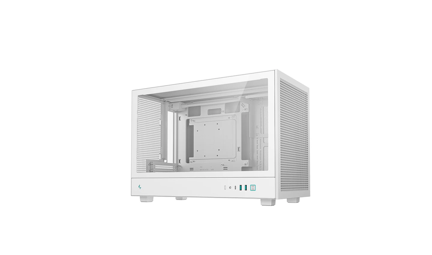 Vỏ Case PC DeepCool CH260 White - M-ATX - Trắng - NEW