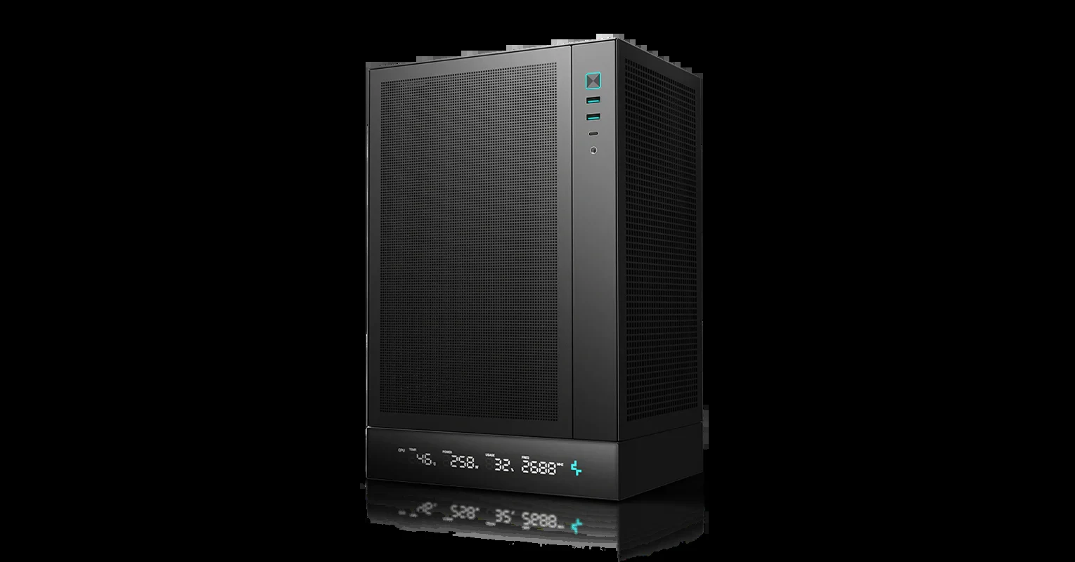 Vỏ Case PC DeepCool CH270 Digital Black - M-ATX - Đen - NEW