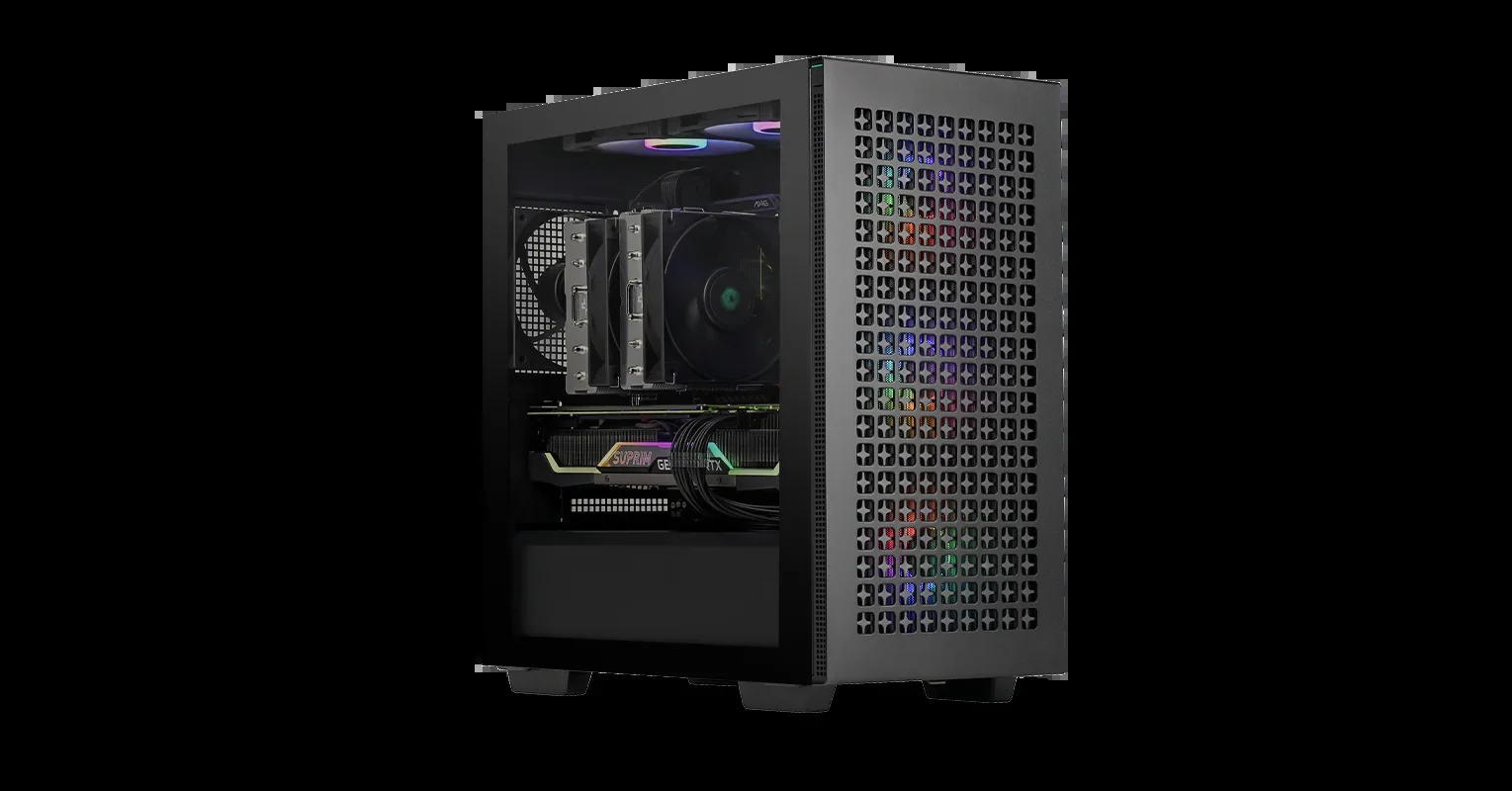 Vỏ Case PC DeepCool CH370 Black - M-ATX - Đen - NEW